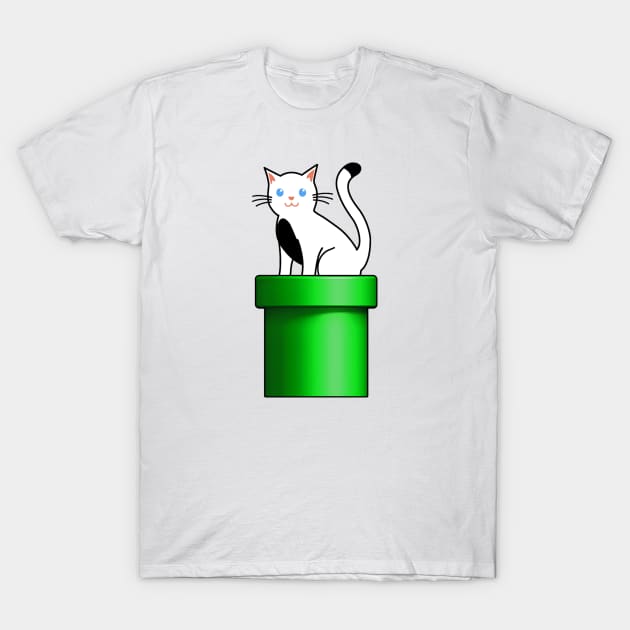 Cat over the Tunnel T-Shirt by tdedace